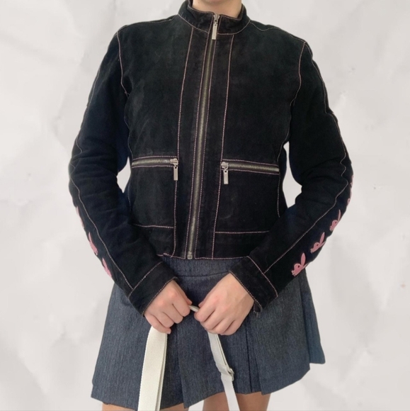 Playboy Suede Leather Jacket XS - Picture 4 of 9